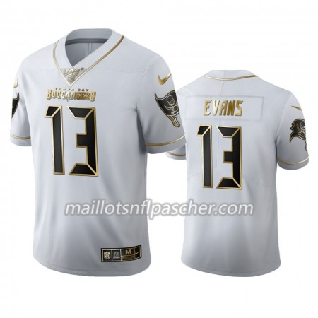 Maillot Tampa Bay Buccaneers Mike Evans 13 Nike Blanc Golden Edition 100th - Homme